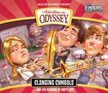 CLANGING CYMBALS Adventures in Odyssey #54 New 4 CD Set Free 1st 