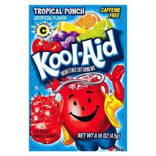 Kool Aid Unsweetened Tropical Punch Drink Mix   0.16 oz.   Makes 2 qt 