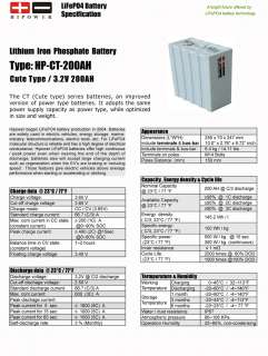 Lithium Electric Car Battery HiPower LiFePO4 200Ah   Lithium Car 