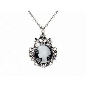   Cameo Crystal Pendant Necklace Fashion Jewelry 25 Chain Jewelry