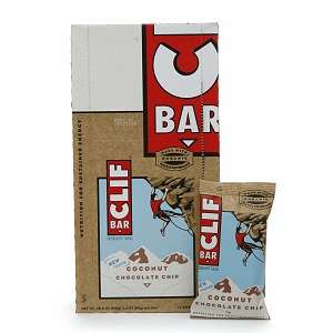 Clif Bar Energy Bars, Coconut Chocolate Chip 12 ea  