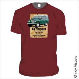 50 Year Old 50th Birthday Gift Land Rover Funny T Shirt  