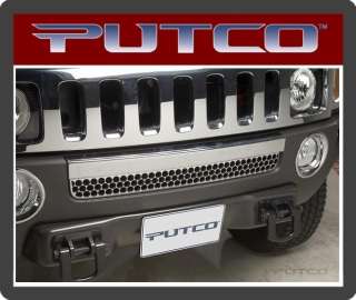 402313 Putco Hummer H3 / H3T Chrome Bumper Vent Strip 010536423136 
