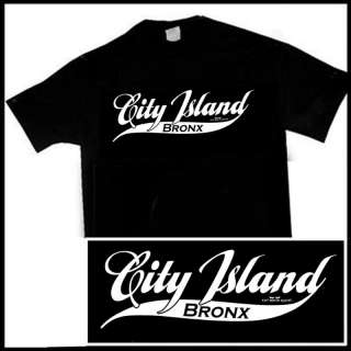 CITY ISLAND BRONX NEW YORK CITY NY BIG APPLE SS T shirt  