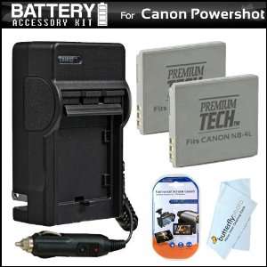Pack Battery And Charger Kit For Canon Powershot ELPH 310 HS ELPH 