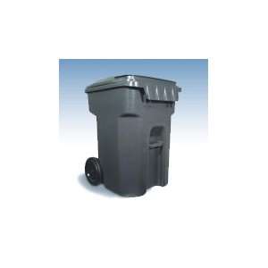  95 Gallon Capacity Outdoor Blue Trash Can w/ Attached Lid 