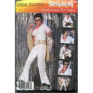  Simplicity Sewing Pattern 2859 Mens Elvis Costume Sizes 