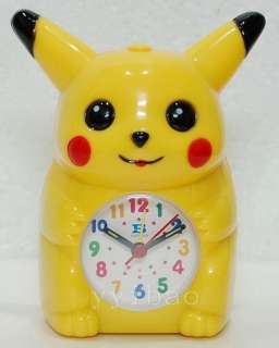 Pokemon Pikachu Figure Children Desktop Alarm Music Talk Clock  