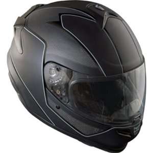 Kali Darkness Naza Carbon Street Racing Motorcycle Helmet   Black / 2X 