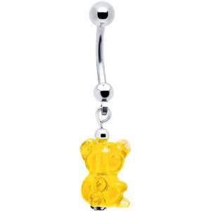  Yellow Gummy Bear Belly Ring Jewelry