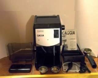 Gaggia Espresso Deluxe Espresso Machine In Black With Manual EUC 