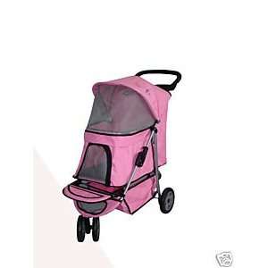  Sporty Pet Stroller Carrier w/Cup Holder PINK Pet 