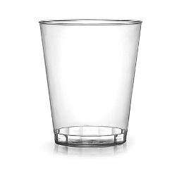 oz. HEAVY DUTY PLASTIC DISPOSABLE CLEAR TUMBLER WINE GLASSES 20 CT 