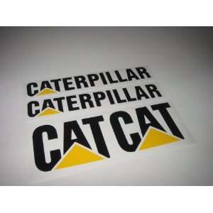  4 Caterpillar CAT decal sticker, Black