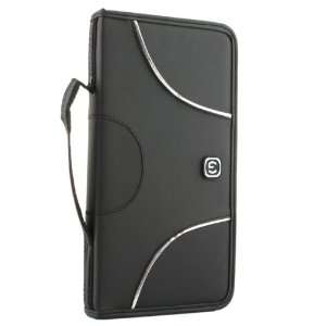  CD Wallet, 48 Capacity CD Holder Case in Black / Black 
