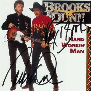   Brooks & Dunn Hard Workin Man Hand  Signed CD 