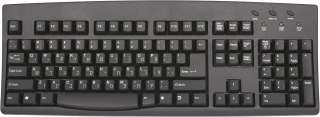 Hebrew & English Black USB Computer Keyboard  