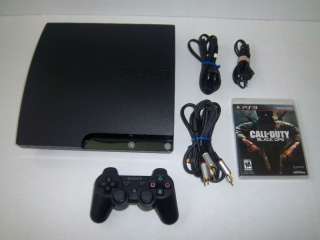 PS3 250GB SLIM CONSOLE GAME SYSTEM BUNDLE*WORKS GREAT*  