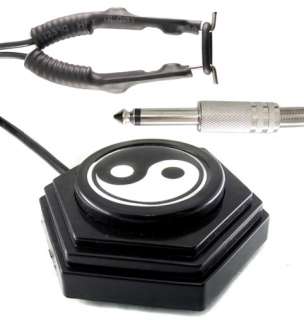 Tattoo Power Supply YING YANG FOOT PEDAL & SOFT SPRING CLIP CORD 