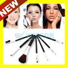 BlACK Makeup Brush Set Eyeshadow Blush Lip Gloss Pen  