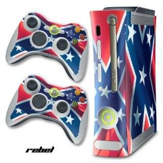 New XBOX 360 Console Protective Decal Skin   Rebel Flag by 247Skins 