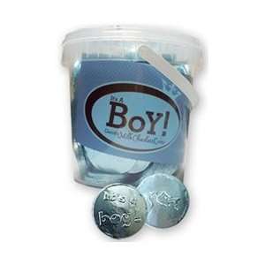 Chocolate Coins   Its a Boy 1 tub Grocery & Gourmet Food