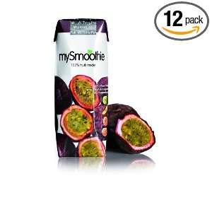 MySmoothie Fruit Smoothie, Passion Fruit, 250 Milliliter Cartons (Pack 