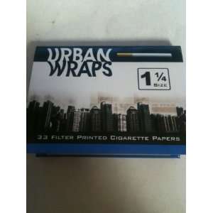  Urban Wraps Filter Printed Cigarette Rolling Papers 1.25 