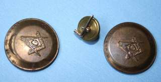 10k Gold Cane Masonic Tubal Pin Token penny OLD Estate 50s 60s 