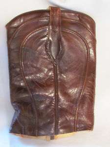 Dan Post Leather Cowboy Western Boot Top Recycle Design  