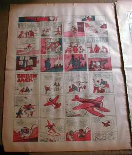 1934 12 page Sunday newspaper COLOR Comics sections THE GUMPS Smilin 