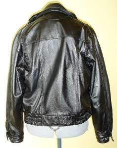 WILSONS MENS BLACK LEATHER JACKET   SIZE SMALL   EXCELLENT CONDITION 