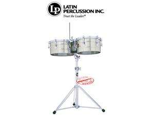 Latin Percussion Tito Puente Timbales 12 13 Stainless Steel LP255 S