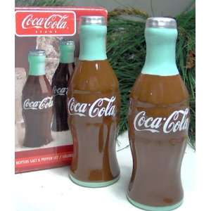  Coca Cola Coke Contour Bottles Salt and Pepper Shaker Set 