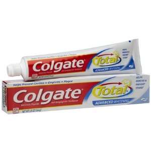  Colgate Total Advanced White Toothpaste 5.8 oz (Quantity of 5 