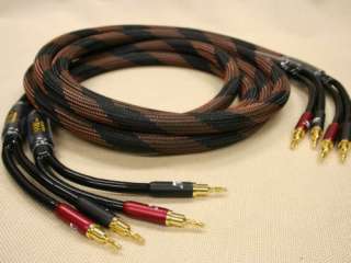 audiophile speaker cable pair premium quality banana to banana cable