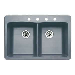   Double Basin Composite Granite Kitchen Sink 440219 4