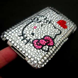 Hello Kitty Bling Crystal Diamond Case Cover For iPod Touch iTouch 2 3 