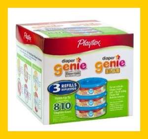 Playtex Diaper Genie II 3 Pack Refills *Free shiping*  