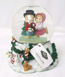 Westland Snow Globe w/ Music Box Glitter Dome NEW  