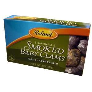 Smoked Baby Clams (Roland) 3 oz (85g) Grocery & Gourmet Food
