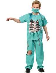 Childs Scary ER Doctor Costume (Size Small 4 6)