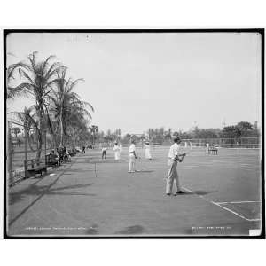  Tennis courts,Palm Beach,Fla.