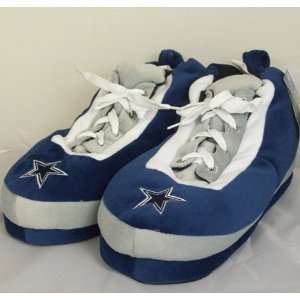  Dallas Cowboys NFL Wrapped Logo Plush Sneaker Slippers 