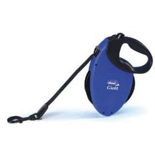 Giant Retractable Dog Tape Leash For Large or Strong Dogs Blue 26