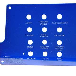 LIVORSI DONZI 43 BLUE BLANK BOAT DASH PANEL KIT DP43T  