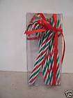 36 RED GREEN WHITE CANDY CANE PLASTIC ORNAMENTS  
