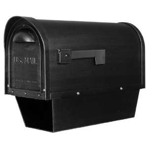  Classic Curbside Mailbox with Paper Tube, Black 