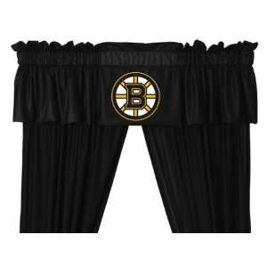 Boston Bruins Window Treatments Valance and Drapes  Sports 