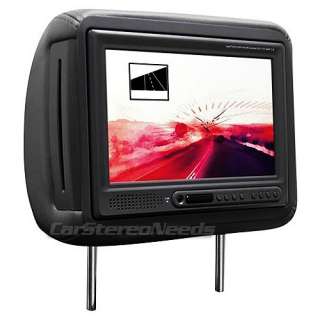   headrest monitor with built in dvd player wireless ir headphone